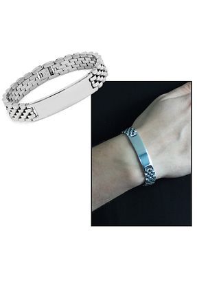 دستبند استیل (فولاد) مردانه استیل (فولاد) EbruHome - کد 656156332