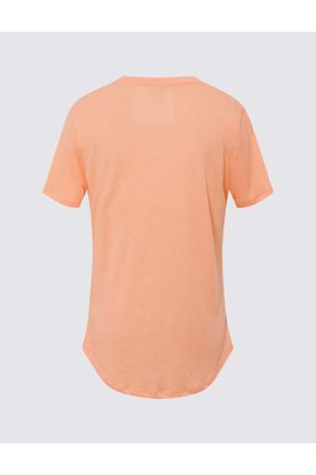 تی شرت نارنجی زنانه ریلکس کد 656205442