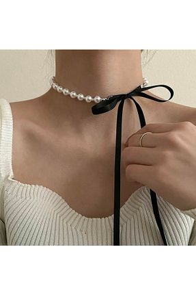 گردنبند مروارید بژ مروارید آب شیرین pop up store - کد 656757076