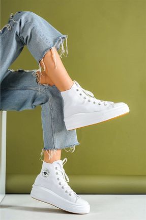 کفش پیاده روی سفید زنانه پارچه ای Gwenliza - کد 365730034