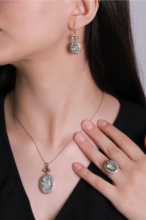 ست نقره زنانه زیرکن Beyisa - کد 656227275