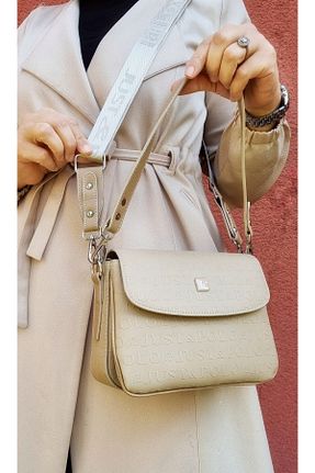 کیف دوشی قهوه ای زنانه چرم مصنوعی Just Polo - کد 656261473