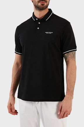 پولوشرت مشکی مردانه %100 پنبه Armani Exchange - کد 656637283