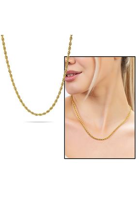 گردنبند استیل ( فولاد ) طلائی زنانه استیل (فولاد) Genel Markalar - کد 656148612