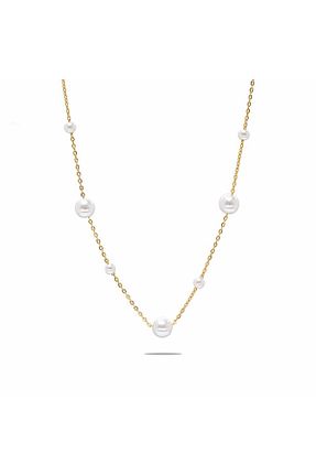 گردنبند استیل ( فولاد ) طلائی زنانه استیل (فولاد) EbruHome - کد 656156312