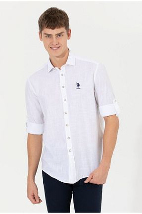 پیراهن سفید مردانه اسلیم U.S. Polo Assn. - کد 649147909