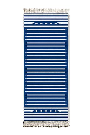 گلیم آبی پنبه ای The Mia - کد 85864402