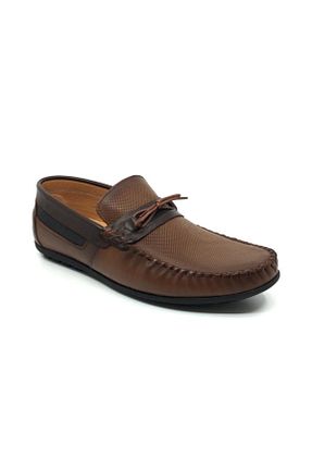 کفش کژوال قهوه ای مردانه چرم خالص Çetintaş - کد 86193393