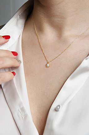 گردنبند نقره طلائی زنانه 925 عیار Argentum Concept - کد 86263436