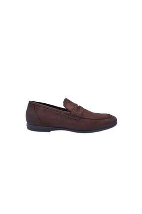 کفش کژوال قهوه ای مردانه چرم خالص Zaim Kundura - کد 86786544