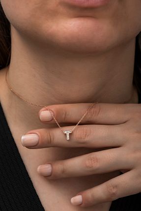 گردنبند نقره صورتی زنانه 925 عیار NEREZE - کد 93092670