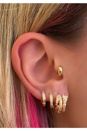 گوشواره جواهر طلائی Markiz Takı - کد 94554199