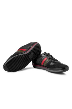 کفش کژوال مشکی مردانه چرم طبیعی پاشنه کوتاه ( 4 - 1 cm ) پاشنه ساده کد 100421426