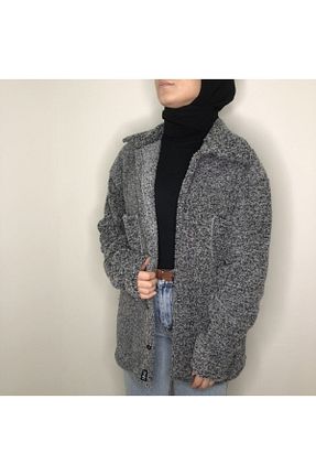 کت طوسی زنانه Boyfriend YONEZ MODA - کد 204883133