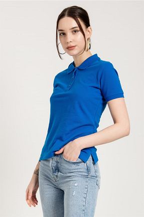 تیشرت آبی زنانه اسلیم فیت JAHR MARC - کد 134341241