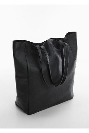 کیف دوشی مشکی زنانه MANGO - کد 379368275