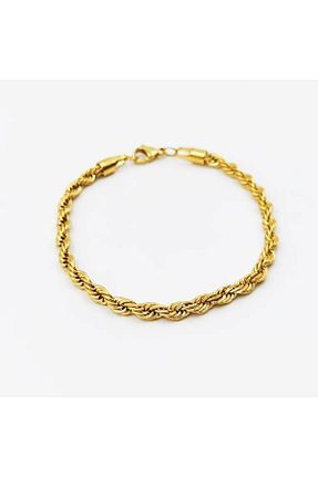 دستبند استیل (فولاد) طلائی زنانه استیل (فولاد) SHINING STAR - کد 658625033