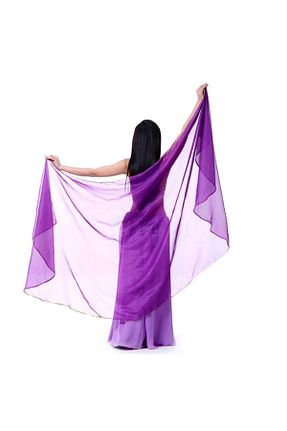 شال بنفش زنانه شیفون Kaftan Collection - کد 131430114