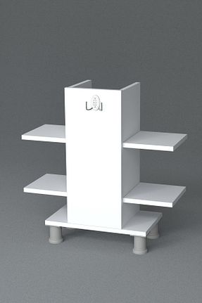 قفسه حمام سفید چوب Saböm - کد 234459388