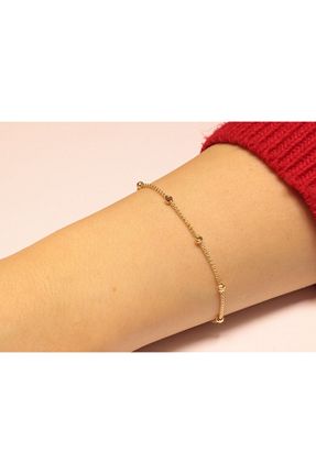دستبند طلا زرد زنانه 14 عیار Güler Kuyumculuk - کد 236101584