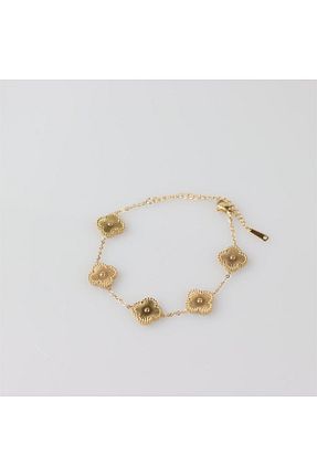 دستبند استیل (فولاد) طلائی زنانه استیل (فولاد) Entrendi Cansus - کد 658846402