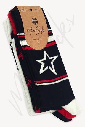 جوراب سفید زنانه پنبه ای Mono Socks - کد 635348659