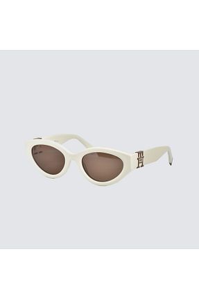 عینک آفتابی قهوه ای زنانه UV400 Tommy Hilfiger - کد 658703587