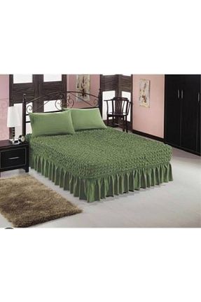 ست ملحفه دونفره سبز پلی استر elgeyar - کد 659157127