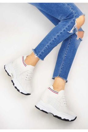 کفش پاشنه بلند پر سفید زنانه پاشنه متوسط ( 5 - 9 cm ) پاشنه پر کد 659978703