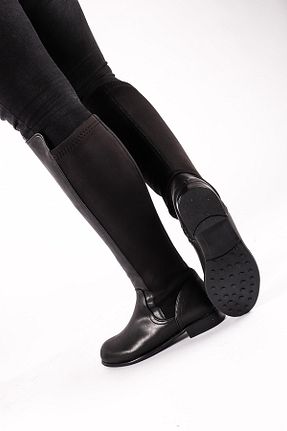چکمه مشکی زنانه پاشنه تخت Moda Eleysa - کد 78415654