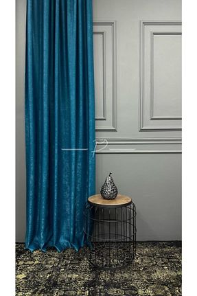 پرده زمینه آبی پلی استر rendecioğlutekstil - کد 660627408
