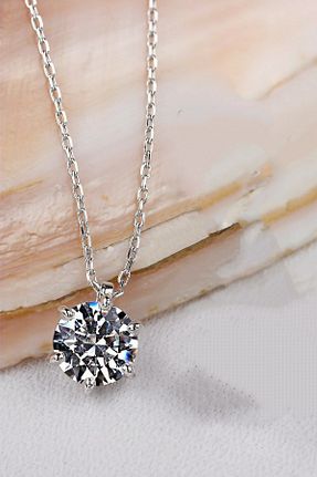 گردنبند الماس سفید 2,01 - 3,00 Crystal Diamond Zirconia - کد 660185110