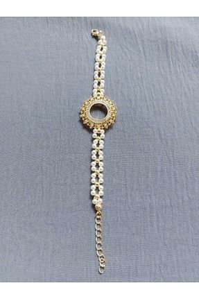 دستبند جواهر طلائی زنانه زیرکن GEZERGOLD TAKI - کد 660768959