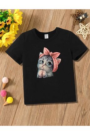 تیشرت مشکی بچه گانه رگولار MORNİNG KİDS - کد 659880693