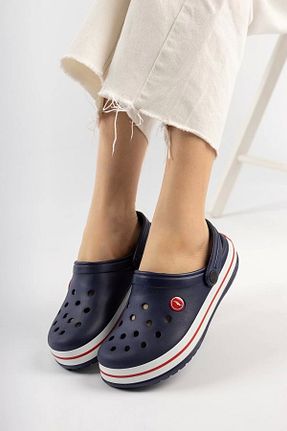 دمپائی سرمه ای زنانه پاشنه تخت NAVİSHOES - کد 659999258