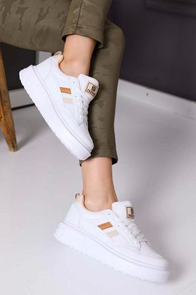 کفش اسنیکر سفید زنانه بند دار NAVİSHOES - کد 660003177