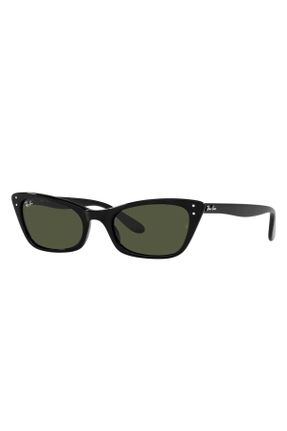 عینک آفتابی سبز زنانه 52 UV400 آستات مات گربه ای کد 660225722