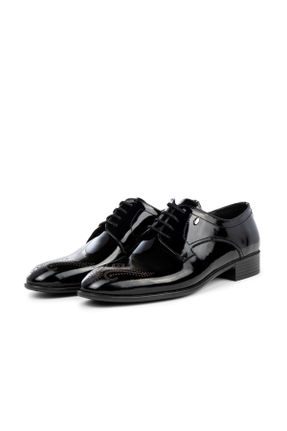 کفش کلاسیک قهوه ای مردانه چرم طبیعی پاشنه کوتاه ( 4 - 1 cm ) پاشنه ساده کد 355920919