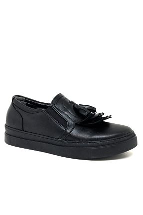 کفش آکسفورد مشکی زنانه چرم مصنوعی YGTSHOES - کد 143575520