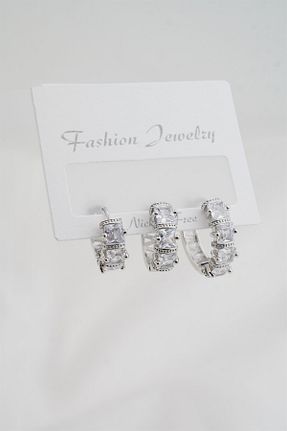 گوشواره جواهر زیرکن By Zeyna Aksesuar - کد 323490805