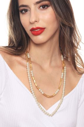 گردنبند جواهر طلائی زنانه روکش طلا کد 4153200