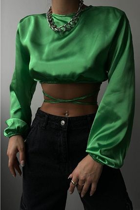 بلوز سبز زنانه ساده bayansepeti - کد 409544848