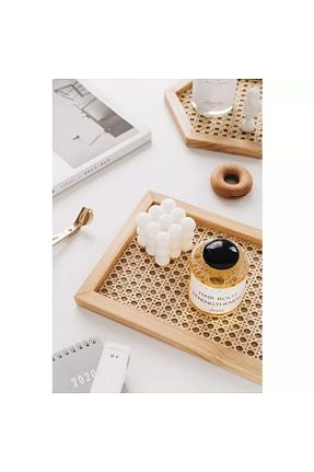 سینی صورتی چوب RATTAN CONCEPT - کد 378554209