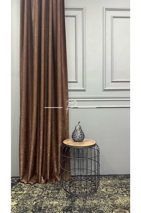 پرده زمینه قهوه ای پلی استر rendecioğlutekstil - کد 660622523