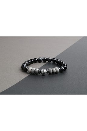 دستبند جواهر طوسی زنانه سنگ طبیعی OSMANLI DOĞAL TAŞ - کد 661755216