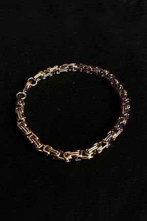 دستبند استیل (فولاد) طلائی زنانه استیل (فولاد) UBUH SHOP - کد 662052727