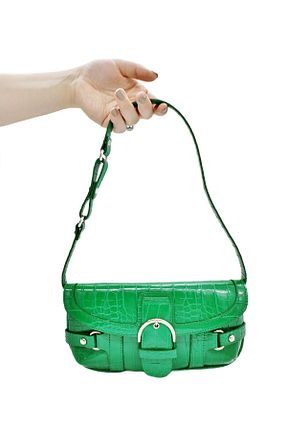 کیف دوشی سبز زنانه چرم مصنوعی Posh Bags - کد 662067980