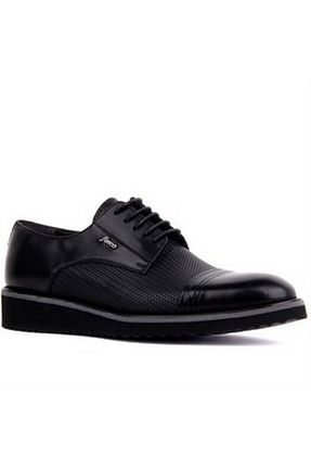 کفش کژوال مشکی مردانه چرم خالص Vitale Shoes - کد 85897645