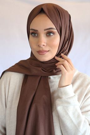 روسری قهوه ای پنبه ای Argite - کد 86310318