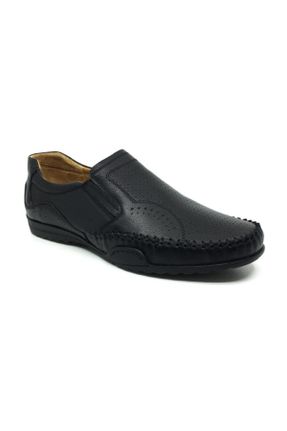 کفش کژوال مشکی مردانه چرم طبیعی کد 86643818